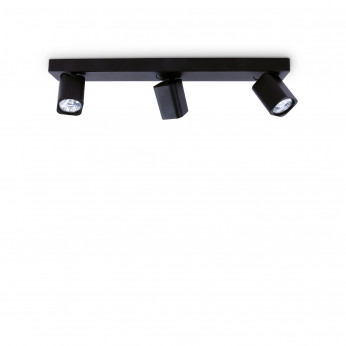 Ideal lux Faretto da soffitto struttura in alluminio e 3 diffuosri orientabili quadrati Rudy