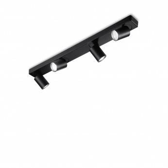 Ideal lux Faretto da soffitto struttura in alluminio e 4 diffuosri orientabili rotondi Rudy