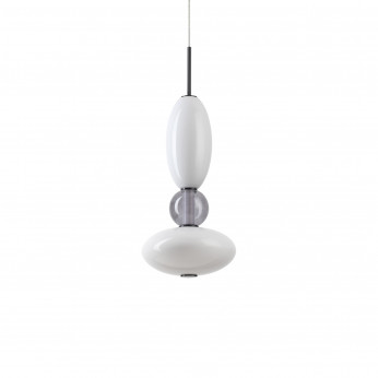Ideal lux Lampada a sospensione a led in metallo con diffusore in vetro design elegante Lumiere