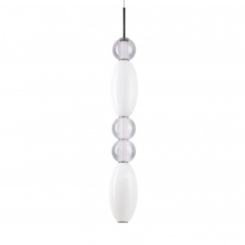 Ideal lux Lampada a sospensione alta a led in metallo diffusore in vetro design elegante Lumiere