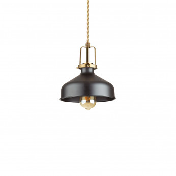Ideal lux Lampada a sospensione con diffusore in metallo grande dal design industrial Eris