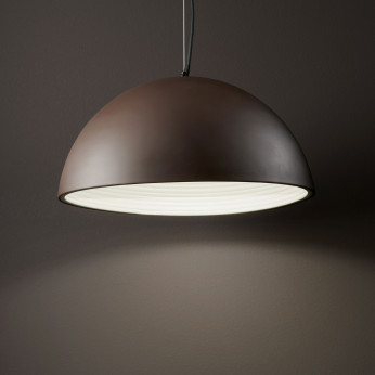 Ideal lux Lampada a sospensione con diffusore medio in metallo dal design moderno Folk