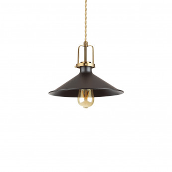 Ideal lux Lampada a sospensione diffusore a cono in metallo piccolo dal design industrial Eris