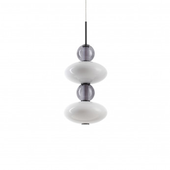 Ideal lux Lampada a sospensione in metallo con diffusore a led in vetro design elegante Lumiere