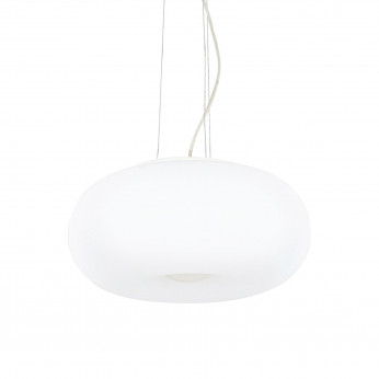 Ideal lux Lampada a sospensione in metallo e diffusore in vetro acidato Ulisse