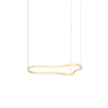 Ideal lux Lampada a sospensione LED media con struttura in alluminio dal design moderno Waves
