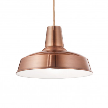 Ideal lux Lampada a sospensione moderna con diffusore in metallo Moby
