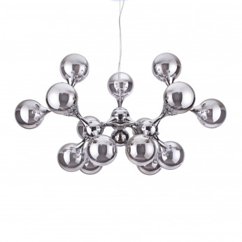 Ideal lux Lampada a sospensione moderna in metallo con 15 diffusori in vetro acidato Nodi