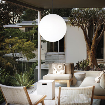 Ideal lux Lampada a sospensione per esterno media con diffusore in acrilico Sole