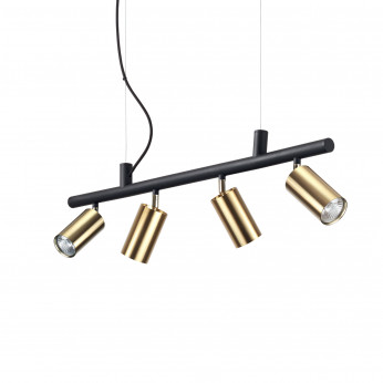 Ideal lux Lampada a sospensione piccola con 4 faretti orientabili Dynamite