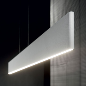 Ideal lux Lampada a sospensione piccola in alluminio a led con doppia emissione di luce Desk