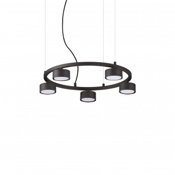 Ideal lux Lampada a sospensione rotonda piccola con 5 diffusori dal design moderno Minor