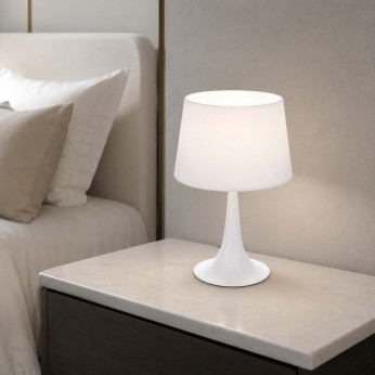 Ideal lux Lampada da comodino in metallo con diffusore in lamina di PVC London