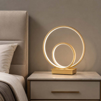 Ideal lux Lampada da comodino LED in metallo con diffusore in acrilico 3000 K Oz