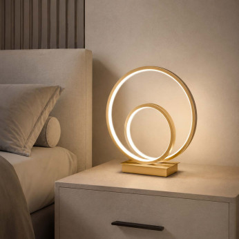 Ideal lux Lampada da comodino LED in metallo con diffusore in acrilico 4000 K Oz