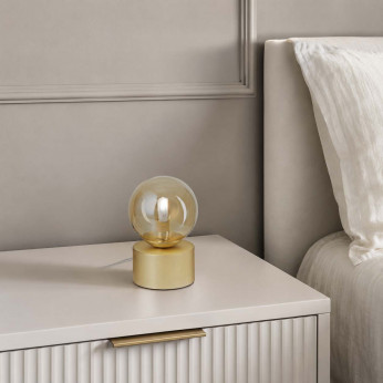 Ideal lux Lampada da comodino moderna con diffusore in vetro soffiato Perlage