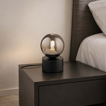 Ideal lux Lampada da comodino moderna con diffusore in vetro soffiato Perlage