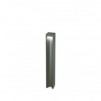 Ideal lux Lampione da giardino a led con struttura in alluiminio e diffusore in vetro Kurt