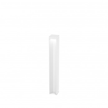 Ideal lux Lampione da giardino a led con struttura in alluiminio e diffusore in vetro Kurt