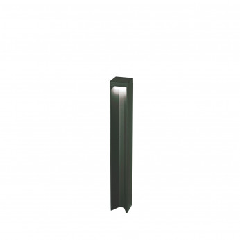 Ideal lux Lampione da giardino a led con struttura in alluiminio e diffusore in vetro Kurt