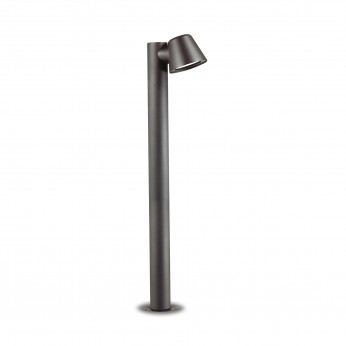 Ideal lux Lampione da giardino moderna con struttura in alluminio e diffusore in vetro Gas
