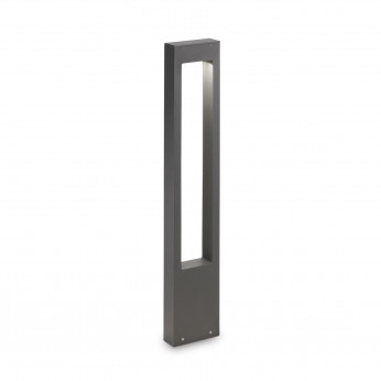 Ideal lux Lampione da giardino moderna con struttura in alluminio e diffusore in vetro Vega