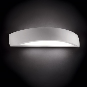 Ideal lux Lampada da parete struttura in metallo e diffusore in vetro satinato Soda