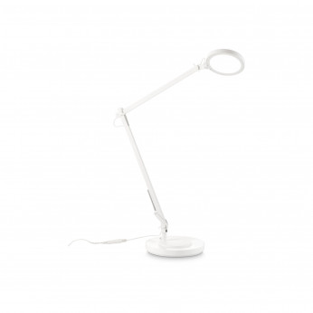 Ideal lux Lampada da scrivania a led dimmerabile in alluminio e PVC diffusore orientabile Futura