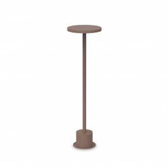 Ideal lux Lampada da tavolo a led dimmerabile con struttura in alluminio alta e larga Toffee