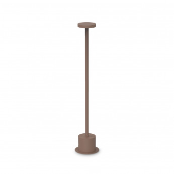 Ideal lux Lampada da tavolo a led dimmerabile con struttura in alluminio alta e stretta Toffee