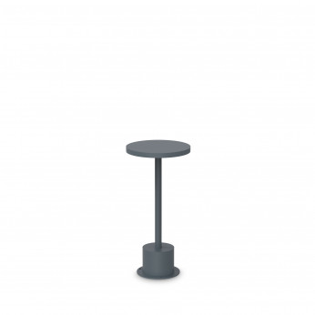 Ideal lux Lampada da tavolo a led dimmerabile con struttura in alluminio bassa e larga Toffee