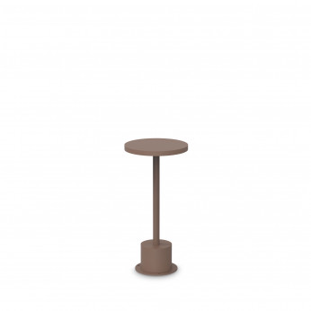 Ideal lux Lampada da tavolo a led dimmerabile con struttura in alluminio bassa e larga Toffee