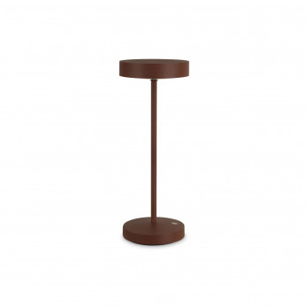 Ideal lux Lampada da tavolo a led dimmerabile con struttura in alluminio Toffee