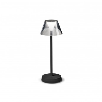 Ideal lux Lampada da tavolo a led dimmerabile struttura iin metallo e pvc Lolita