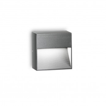 Ideal lux Lampada segnapassi da esterno a led con struttura in alluminio quadrata Down