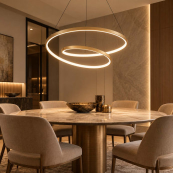 Ideal lux Lampadario moderno a LED con diffusore a spirale Oz