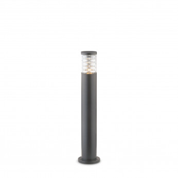 Ideal lux Lampione da giardino con struttura alta in alluminio e diffusore in vetro Tronco