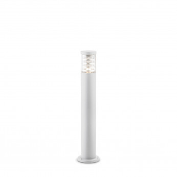 Ideal lux Lampione da giardino con struttura alta in alluminio e diffusore in vetro Tronco