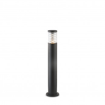 Ideal lux Lampione da giardino con struttura alta in alluminio e diffusore in vetro Tronco