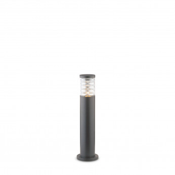 Ideal lux Lampione da giardino con struttura media in alluminio e diffusore in vetro Tronco