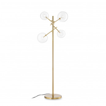 Ideal lux Piantana moderna in metallo con 4 diffusori in vetro borosilicato Equinoxe