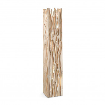 Ideal lux Piantana rustica struttura in metallo e rami decorativi in legno Driftwood
