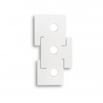 Ideal lux Plafoniera a led lineare in metallo con 3 diffusori in plicorbonato Totem