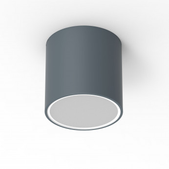 Ideal lux Plafoniera da esterno grande in alluminio con diffusore in vetro rotondo Techo