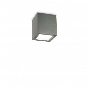 Ideal lux Plafoniera da esterno in alluminio con diffusore in vetro Techo