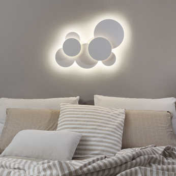 Ideal lux Plafoniera grande a led con struttura in metallo dal design moderno Cloud