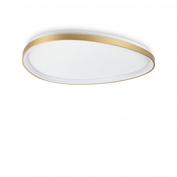 Ideal lux Plafoniera grande a led con struttura in metallo e diffusore in policarbonato Gemini