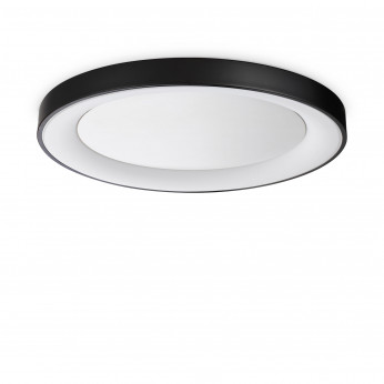 Ideal lux Plafoniera grande a led con struttura in metallo riflettente rotonda Planet