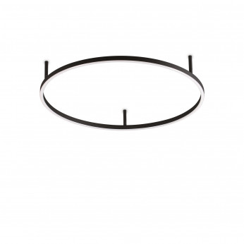 Ideal lux Plafoniera led circolare media con montatura sottile in alluminio Oracle Slim Round