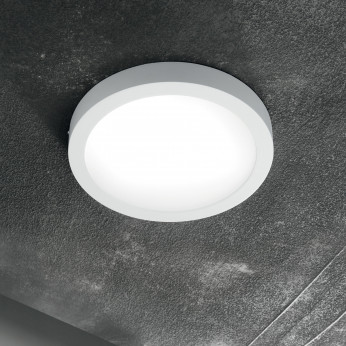 Ideal lux Plafoniera led rotonda piccola con struttura in acciaio e diffusore in acrilico Universal Round
